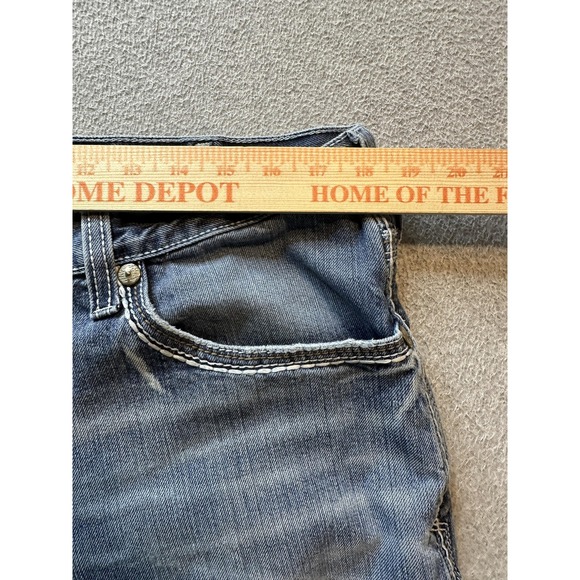 Ariat Jeans Mens 36x38 Blue Denim Straight Leg Light Wash Western YKK 10017511 - Picture 11 of 16